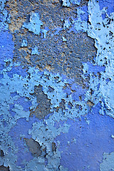 Image showing blue painted wall