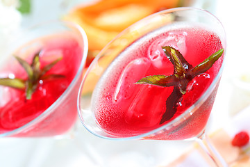 Image showing Refreshing summer cocktail