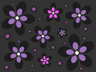 Image showing Emo Flower Background