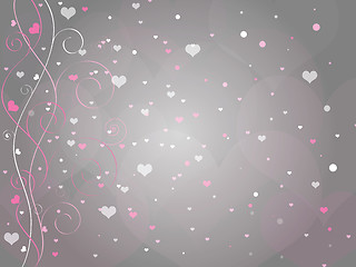 Image showing Valentines Heart Background