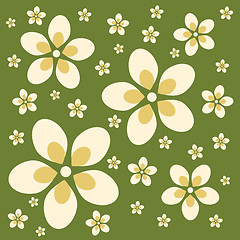 Image showing Retro Flower Background