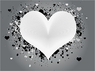 Image showing Abstract Grunge Heart Design
