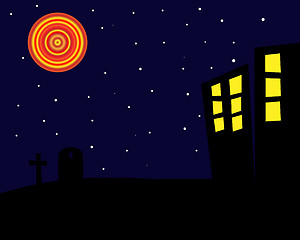 Image showing Halloween Night Background