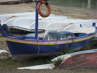 Image showing Old Greek boat