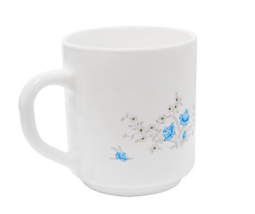 Image showing White Floral Mug