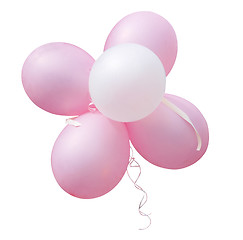 Image showing Bunch of Pink Balloons 