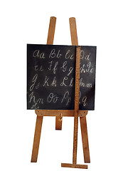 Image showing Old Blackboard and Ruler