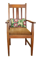 Image showing Antique Chair with Cushion