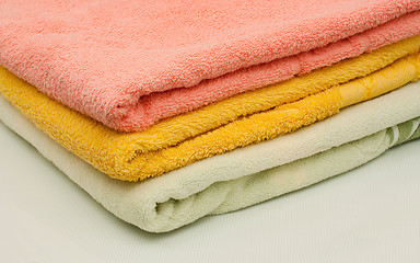 Image showing Set of towels