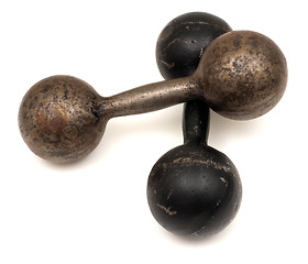 Image showing Two dumbbells