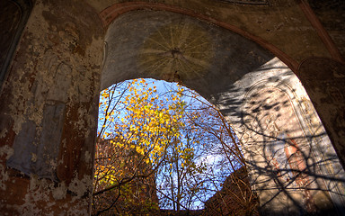 Image showing Sunlight in a church