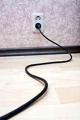 Image showing Black cord