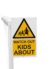 Image showing Sign Warnng to Watch out for Children