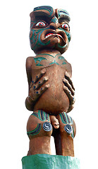 Image showing Carved Maori Warrior