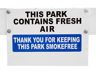 Image showing Smokefree Sign