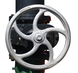 Image showing Steam Engine Valve Wheel