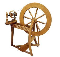 Image showing Antique Spinning Wheel