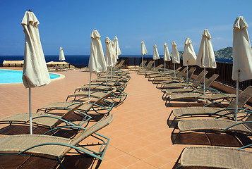 Image showing Pool Deck in the Hotel 