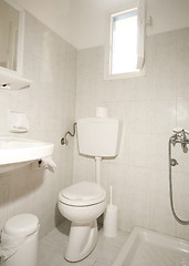 Image showing compact bathroom Ios island Greece