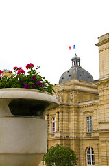 Image showing government palace luxembourg gardens paris france