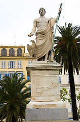 Image showing statue Napoleon Bonaparte Bastia Corsica