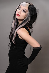Image showing Goth girl