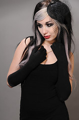 Image showing Goth girl