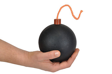 Image showing Hand with Bomb