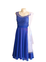 Image showing Blue Evening Gown