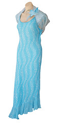 Image showing Female Mannequin in Sequined Dress