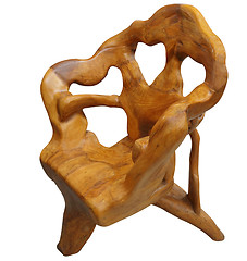 Image showing Unusual Wooden Chair 