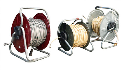 Image showing Reels of TV Cable