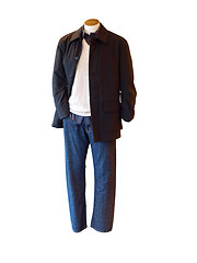 Image showing Male shop mannequin dressed in casual clothes