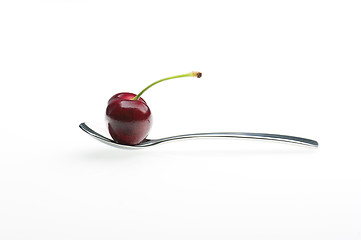 Image showing Cherry On Spoon