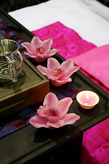 Image showing Beautiful pink spa