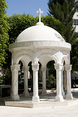 Image showing dome gazebo agia napa greek orthodox cathedral lemesos cyprus