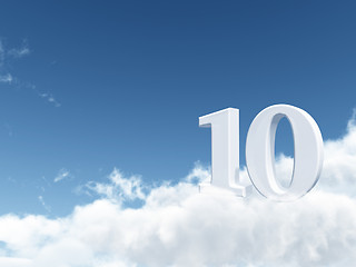 Image showing ten in the sky