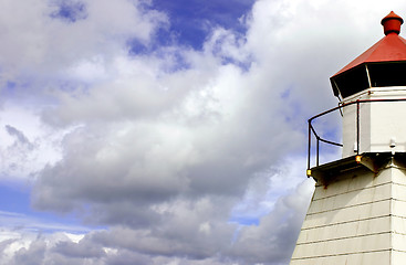 Image showing Clouds And Lighthouse