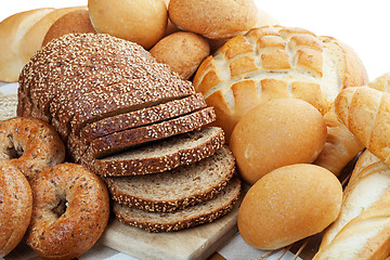 Image showing Assortment of Breads