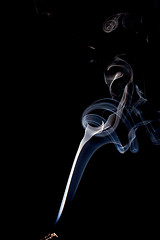 Image showing real smoke abstract on black