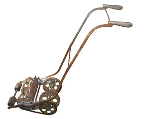 Image showing Rusty Antique Mower