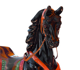 Image showing Close up of a Merry-Go-Round Horse