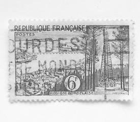 Image showing French stamp