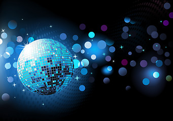 Image showing blue abstract party Background