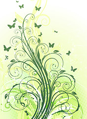 Image showing Floral Decorative background