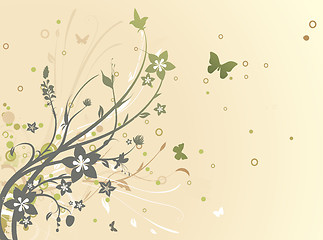 Image showing Floral Decorative background