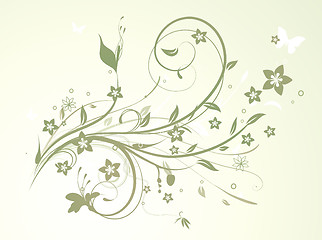 Image showing Floral Decorative background