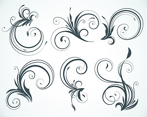 Image showing  decorative floral elements 