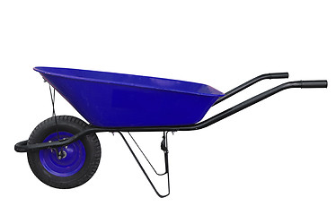 Image showing Blue Wheelbarrow