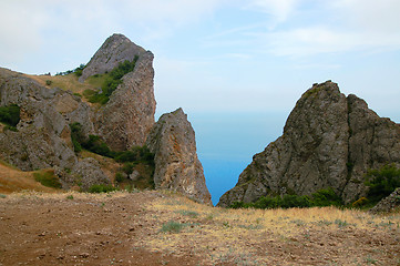 Image showing Sea and mountains